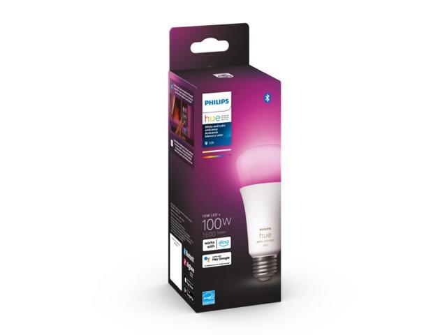 Philips Hue 562982 1-pack 100W A21 E26 Smart Bulb-White and Color Ambiance