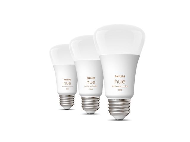 Philips Hue A19 LED Smart Light Bulb - White and Color Ambiance - 60W Indoor Light Bulb - Control with Hue App - Works with Alexa, Google Assistant...