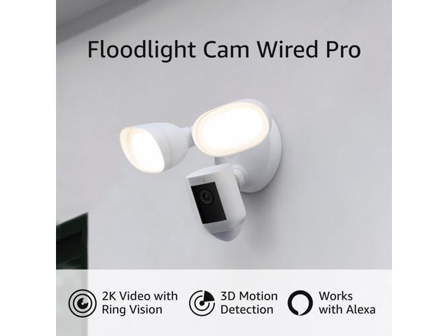 Floodlight Cam Pro with 2K Video and Ring Vision, 2 LED Lights, Dual Band Wi-Fi, and 3D Motion Detection - White - image 4