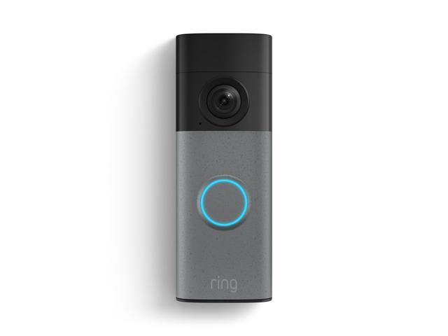 Ring Battery Doorbell (Newest Model), Video Doorbell Camera, Retinal 2K HDR, 6x Enhanced Zoom, Two-Way Talk, Motion Alerts, Speckled Gray