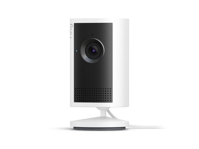 Ring Indoor Cam Plus, 2K Indoor Security Camera, Two-Way Talk, Remote Siren, Customizable Motion Zones, White