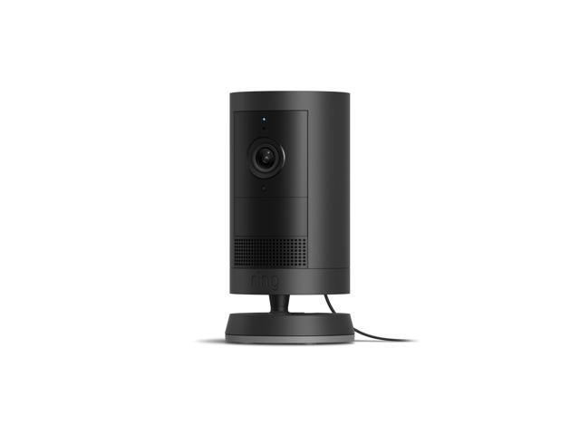Ring Outdoor Cam Plus (Plug-In), 2K Indoor/Outdoor Security Camera, Two-Way Talk, Security Siren, WiFi 6, Black