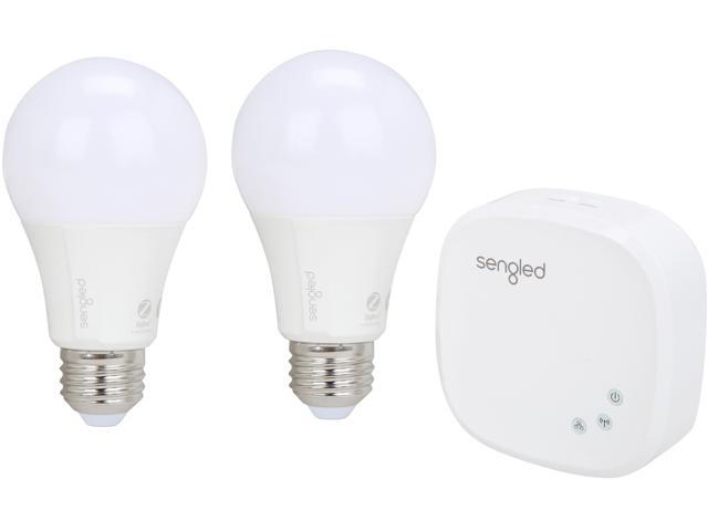 Sengled Element Classic Starter Kit (2 x A19 Bulbs + 1 x Hub) - Soft White 2700K Smart LED, Works with Alexa & Google Assistant, E21-G14W