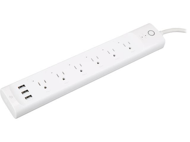 Kasa Smart Plug Power Strip HS300, Surge Protector with 6 Individually Controlled Smart Outlets and 3 USB Ports, Works with Alexa & Google Home, No. photo