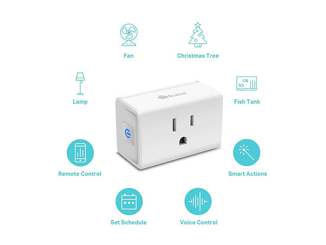 Kasa Smart Plug Ultra Mini 15A, Smart Home Wi-Fi Outlet Works with Alexa, Google Home & IFTTT, No Hub Required, UL Certified, 2.4G WiFi Only,...