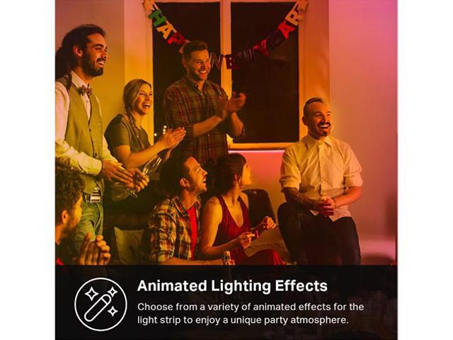 Kasa Smart LED Light Strip, 50 Color Zones RGBIC, 16.4 ft. Wi-Fi LED Strip Works with Alexa, Google Assistant & SmartThings, High Brightness with...