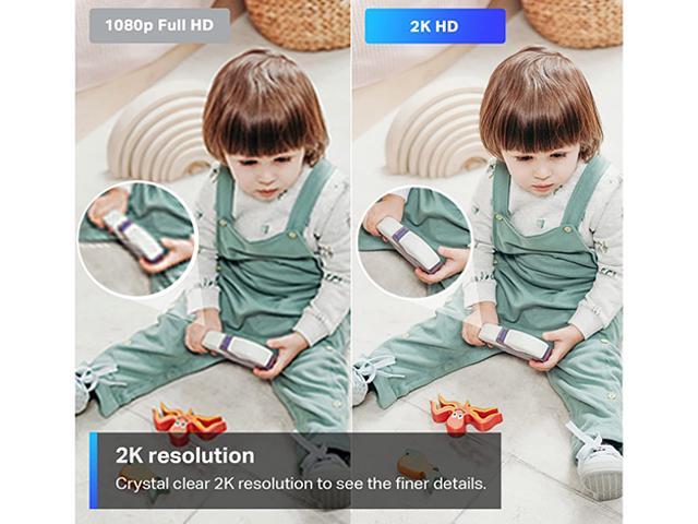 TP-Link Tapo 2K Pan/Tilt Security Camera for Baby Monitor, Dog Camera w/ Motion Detection, 2-Way Audio, Siren, Night Vision, Cloud & SD Card...