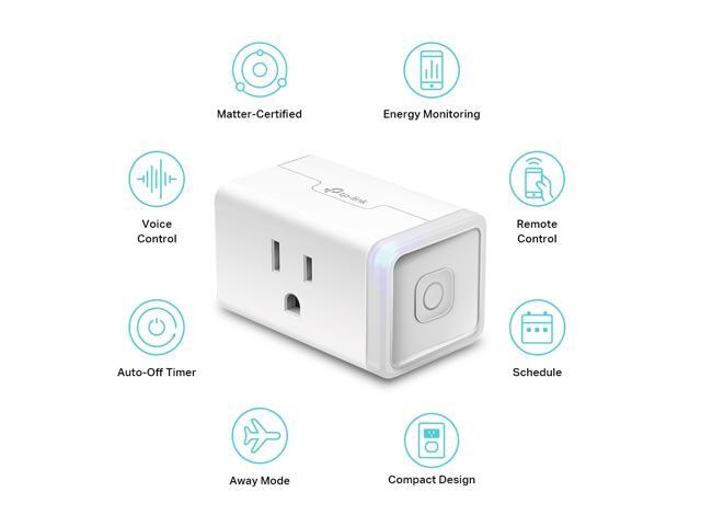 TP-Link KP125MP2 Kasa Smart Wi-Fi Plug Slim, Energy Monitoring