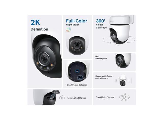 TP-Link Tapo 2K Outdoor Pan/Tilt Security Wi-Fi Camera