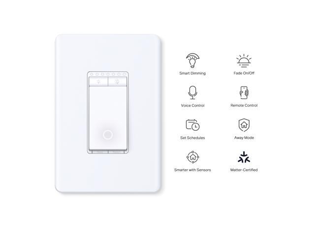 TP-LINK Tapo S505D Smart Wi-Fi Dimmer Light Switch, Matter Pack of 2