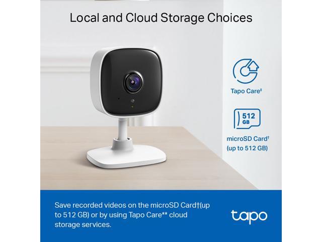 TP-Link Tapo Smart Home Security WiFi Camera, Records in 1080p (Full HD) Up to 40 ft Night Vision Up to 512 GB microSD Card Slot C100(4-Pack)