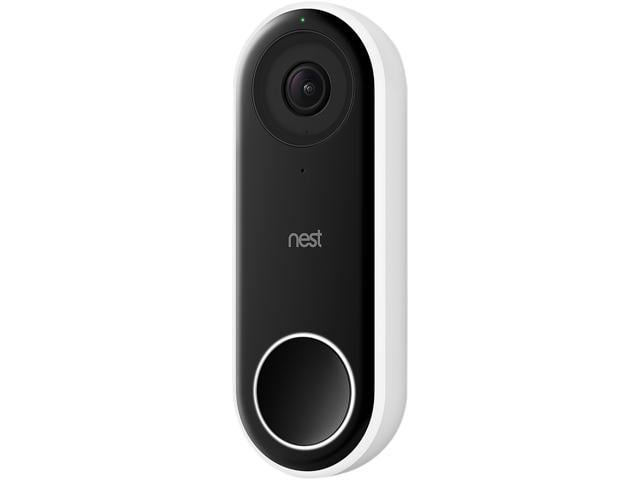 Nest Hello Doorbell, FHD with 3MP (2K) color sensor, 8x digital zoom Smart Wired Doorbell