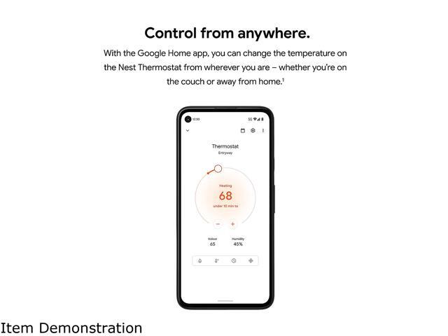 Google - Nest Smart Programmable Wifi Thermostat - Fog - image 9