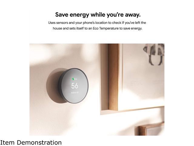 Google - Nest Smart Programmable Wifi Thermostat - Fog - image 11