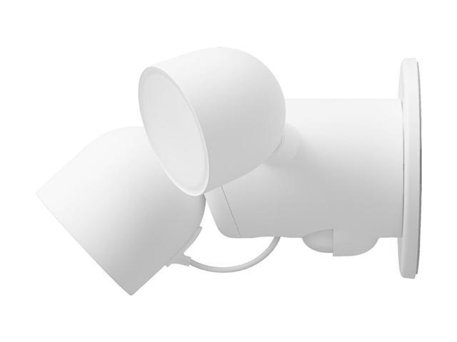 Google - Nest Cam with Floodlight - Outdoor or Wired - Smart Security Camera - Snow - image 5