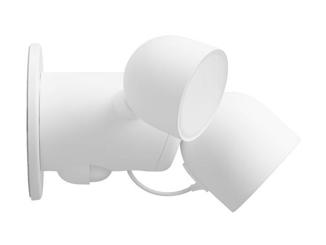 Google - Nest Cam with Floodlight - Outdoor or Wired - Smart Security Camera - Snow - image 6