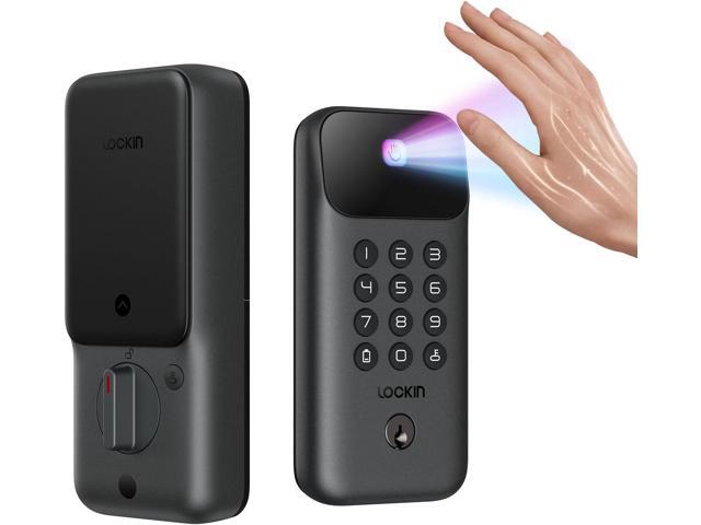 Lockin Veno Go - Smart Lock - Palm Vein Keyless Entry Door Lock - 5 Unlock Methods, Built-in WiFi, Smart-Home Compatible - Front Door Security -...