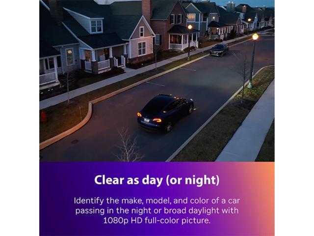 Roku - Outdoor Camera - Home Security - IP65 Weather Resistant Wired Security Camera with 1080p HD Night Vision - White - image 3