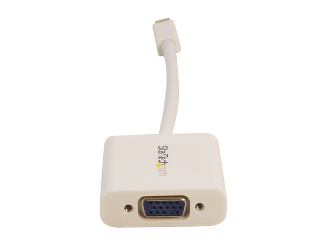 StarTech. com MDP2VGAW Mini DisplayPort to VGA Adapter - White - 1080p - Thunderbolt to VGA Monitor Adapter - Mini DP to VGA Converter