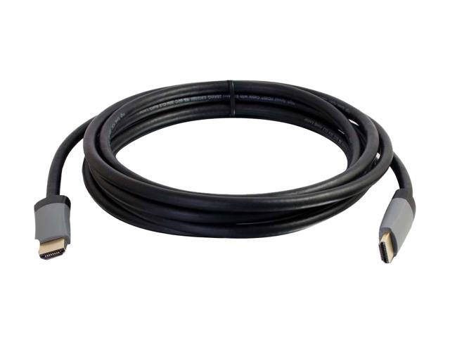 C2G 42524 Select 4K UHD High Speed HDMI Cable (60Hz) with Ethernet M/M, In-Wall CL2-Rated, Black (16.4 Feet, 5 Meters)