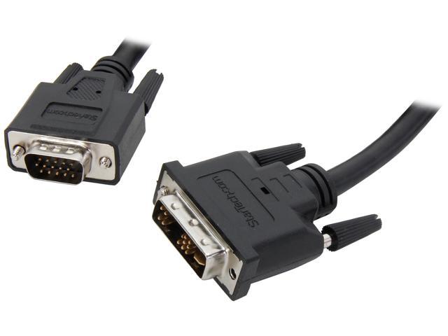 StarTech.com DVIVGAMM15 Connector A: 1 - 17 pin DVI-A, Male Connector B: 1 - High Density DB15, Male Male to Male DVI to VGA Display Monitor Cable
