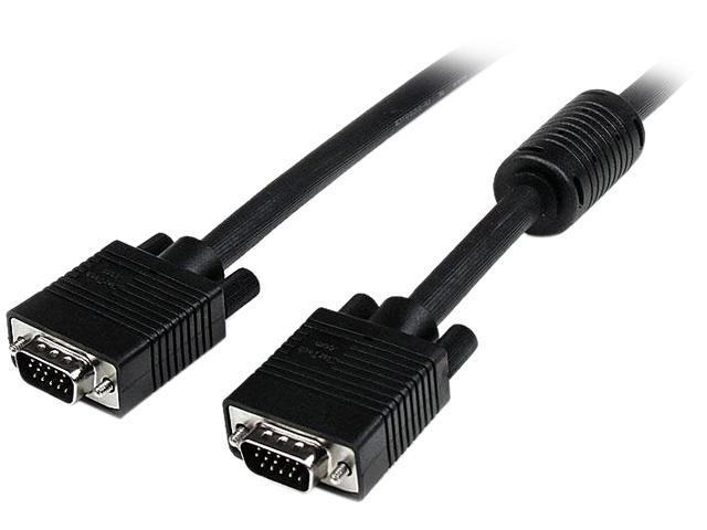 StarTech.com MXTMMHQ18IN VGA to VGA Cable - 18in / 1.5 ft - Coax High Resolution VGA Monitor Cable - HD15 M/M - VGA Monitor Cable - VGA Male to.