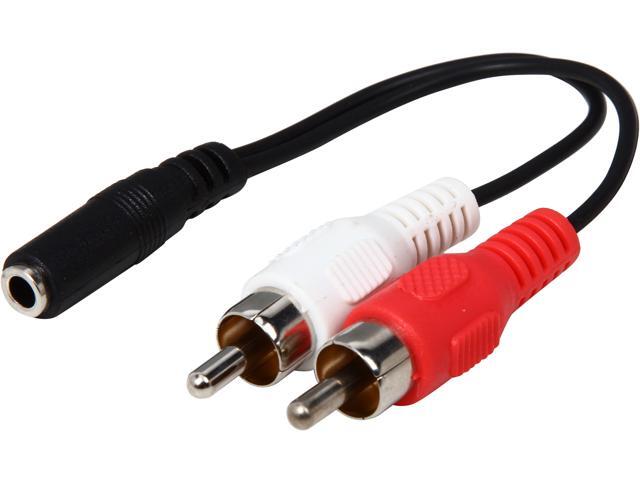 StarTech. com Model MUFMRCA 6' Stereo Audio Cable - 3.5mm Female to 2x RCA Male