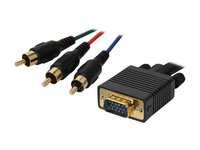 CABLES UNLIMITED PCM-2330-06 6 ft. HDB15 to RCA Component Video Cable