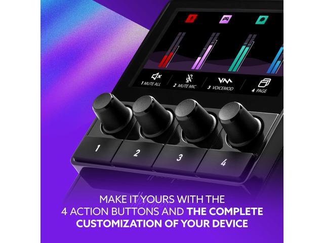 Hercules 4781068 Stream Starter Kit - Includes Stream 100 and HUD-600 USB Microphone + 3 Months Voicemod Pro - Core Streaming apps pre-Integrated...