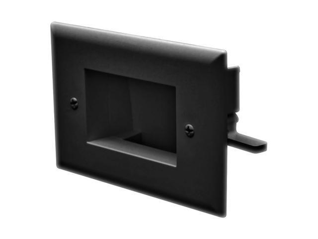 DataComm 45-0008-BK 1 Gang Easy Mount Low Voltage Cable Faceplate