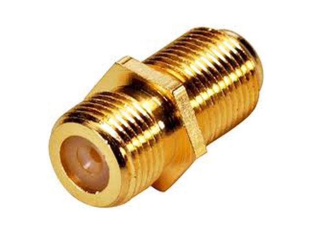 Steren 200-051-25 25ct F Jack to F Jack Adapter, Gold