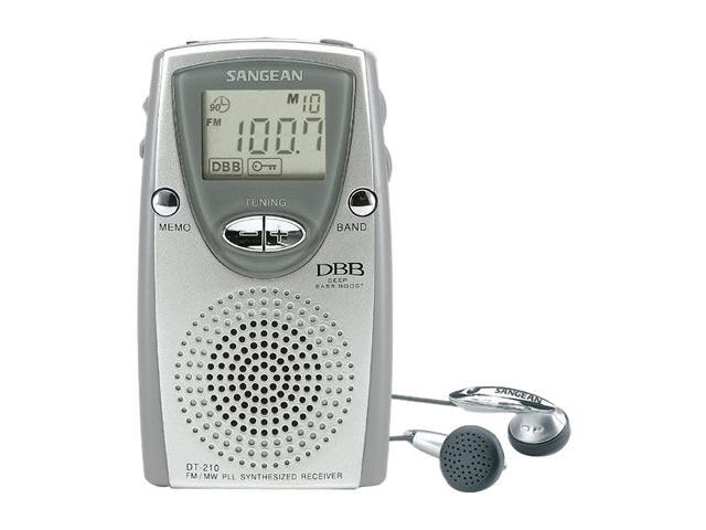 Sangean FM-Stereo/AM PLL Synthesized Pocket Radio DT-210