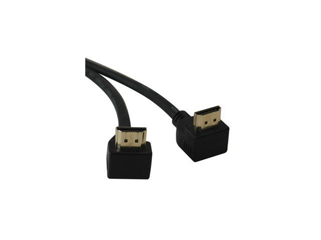 Tripp Lite High Speed HDMI Cable with 2 Right Angle Connectors, Ultra HD 4K x 2K, Digital Video with Audio (M/M), 6-ft. (P568-006-RA2)
