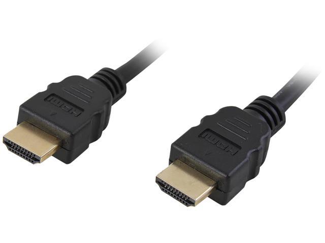 Nippon Labs HDMI-HR-3 3 ft. HDMI 2.0 Male to Male Ultra High Speed Cable with Ethernet Channel, Black
