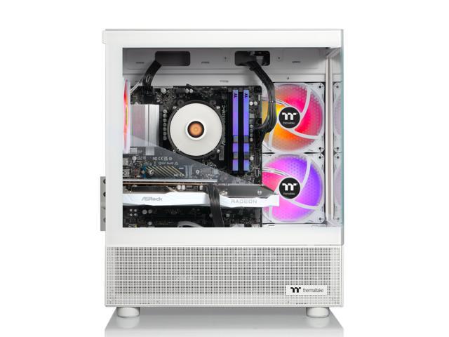 Thermaltake - LCGS Vista R66 Gaming Desktop AMD Ryzen 5 5600, 16GB RGB Memory, AMD Radeon RX 6600, 1TB NVMe M.2, Wifi - White - image 6
