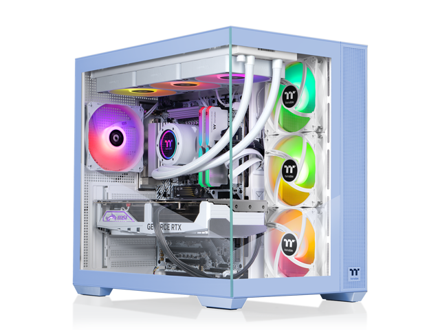 Thermaltake - LCGS View i1470TH-380 Gaming Desktop Intel Core i9-14900KF, 32GB DDR5 Memory, NVIDIA GeForce RTX 5070 Ti, 2TB NVMe M.2 - Blue - image 3
