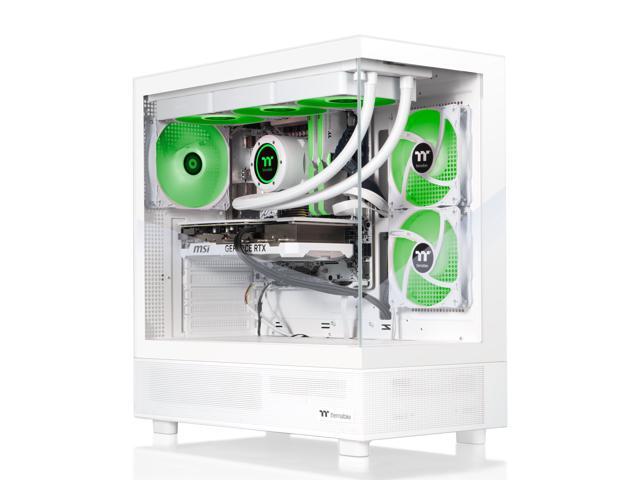 Thermaltake - LCGS View 7897XS-270 Gaming Desktop AMD Ryzen 7 7800X3D, 32GB Memory, AMD Radeon RX 9070 XT, 1TB SSD NVMe M.2 - Snow - image 4