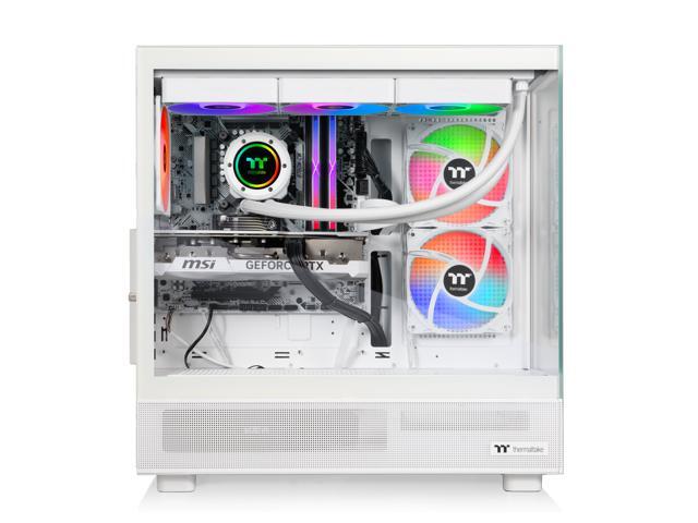 Thermaltake - LCGS View 7897XS-270 Gaming Desktop AMD Ryzen 7 7800X3D, 32GB Memory, AMD Radeon RX 9070 XT, 1TB SSD NVMe M.2 - Snow - image 6