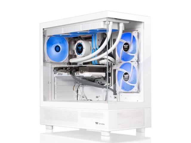 Thermaltake - LCGS View 7897XS-270 Gaming Desktop AMD Ryzen 7 7800X3D, 32GB Memory, AMD Radeon RX 9070 XT, 1TB SSD NVMe M.2 - Snow - image 3