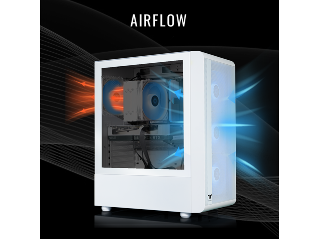 Thermaltake Gaming Desktop PC S2QT-B65K-560-LCS AMD Ryzen 5 7600X 16GB DDR5 1TB NVMe SSD GeForce RTX 5060 Windows 11 Home