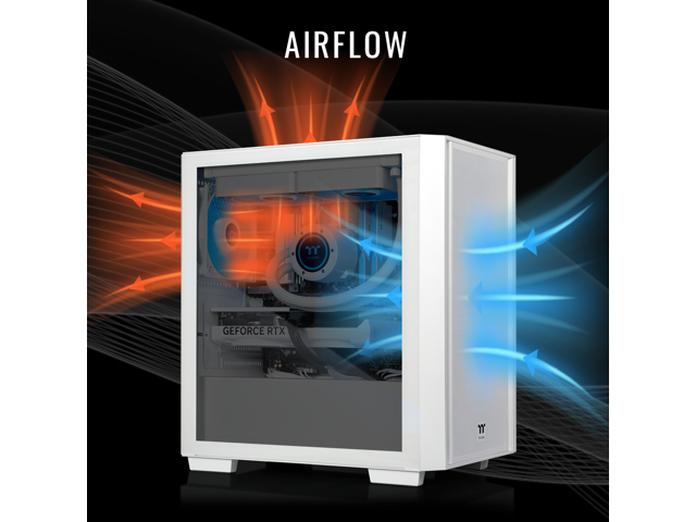 Thermaltake - LCGS Versa i570S Gaming Desktop Intel Core i9-14900KF, 32GB RGB Memory, NVIDIA GeForce RTX 5070, 1TB SSD NVMe M.2, WiFi - White - image 4