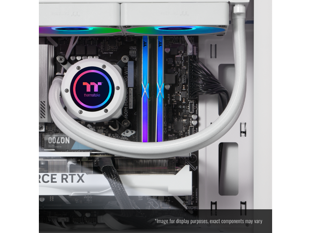 Thermaltake - LCGS Versa i570S Gaming Desktop Intel Core i9-14900KF, 32GB RGB Memory, NVIDIA GeForce RTX 5070, 1TB SSD NVMe M.2, WiFi - White - image 8