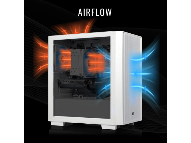 Thermaltake Gaming Desktop PC NE R76-H16 AMD Ryzen 7 5700 16GB DDR4 1TB SSD AMD Radeon RX 7600 Windows 11 Home