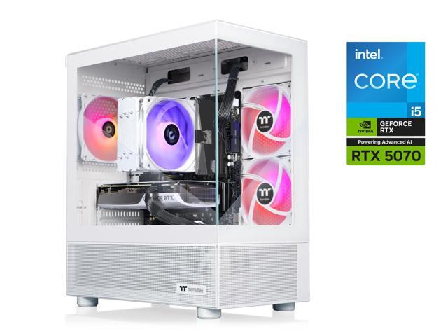 Thermaltake LCGS NE i1470-V170S Gaming Desktop (Intel Core i5-14400F, NVIDIA GeForce RTX 5070, 16GB DDR5 6000MT/s Memory, 1TB NVMe M.2, 850W PSU,...