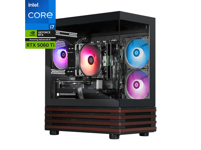 Thermaltake LCGS NE Gaming Desktop Intel Core i7-14700F GeForce RTX 5060 Ti 8GB 32GB DDR4 1TB NVMe SSD WiFi 650W 80+ Gold Windows 11