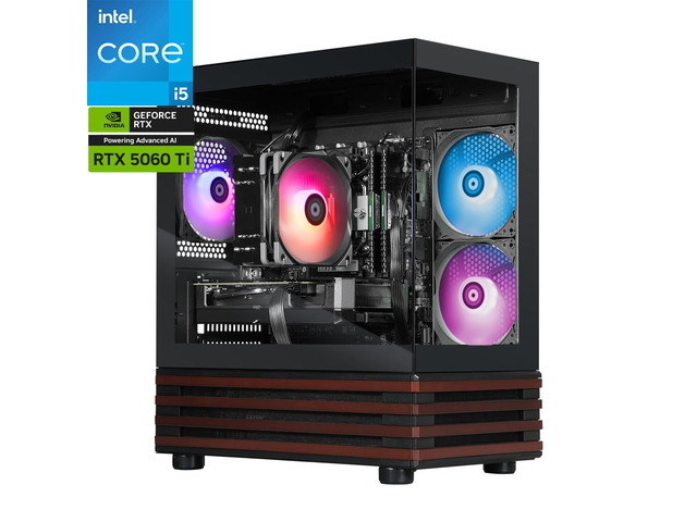 Thermaltake LCGS NE i1460T-V170W R4 Gaming Desktop (Intel Core i5-14400F, NVIDIA GeForce RTX 5060 Ti 8GB, 32GB DDR4 3200Mhz Memory, 1TB NVMe M.2,...