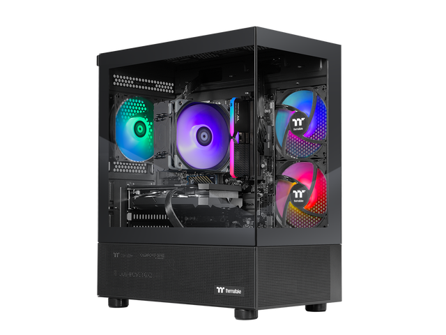 Thermaltake LCGS NE 9696X-V170B Gaming Desktop (AMD Ryzen 5 9600X, AMD Radeon RX 9060 XT 16GB, 16GB DDR5 6000MT/s Memory, 1TB NVMe M.2, 650W PSU,...