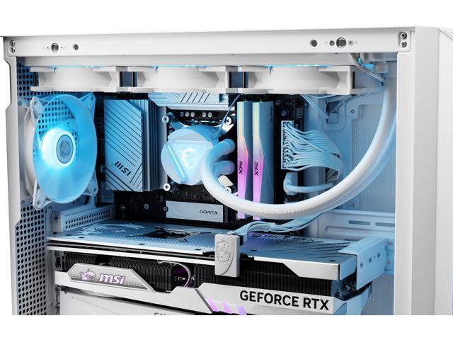 MSI - Aegis R2 AI Gaming Desktop - Intel Ultra 7 265K - 32GB Memory - NVIDIA GeForce RTX 5070 - 2TB SSD - White - image 12