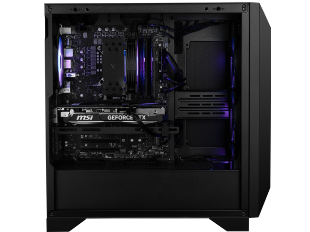 MSI - Aegis ZS Gaming Desktop - R7-8700F - 32GB Memory - NVIDIA GeForce RTX 5070Ti - 2TB SSD - Black - image 11