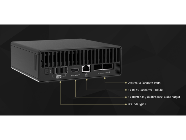 MSI - EdgeXpert Mini Desktop - Arm 20 core - 128GB Memory - NVIDIA Blackwell Graphics -4TB SSD - Black - image 12